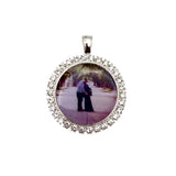 25 mm Custom Photo Rhinestone Pendant Necklace