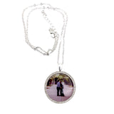 30mm Custom Photo Rhinestone Pendant Necklace
