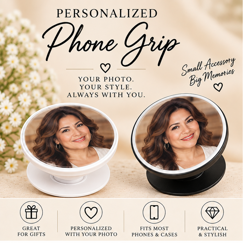 Personalized Photo Phone Grips