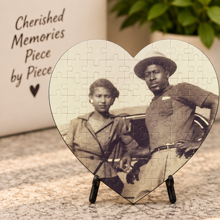 Personalized Heart Photo Puzzle