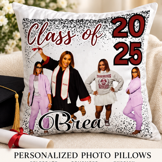 Personalized Photo Keepsake Pillow – 16" x 16"