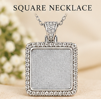 Personalized Double-Sided Photo Necklace