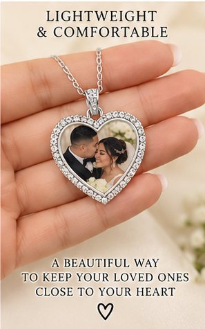 Personalized Double-Sided Photo Necklace