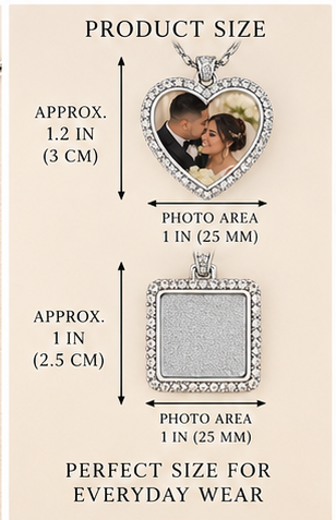 Personalized Double-Sided Photo Necklace