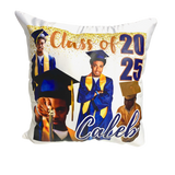 Custom White Satin Photo Pillow