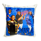 Custom White Satin Photo Pillow